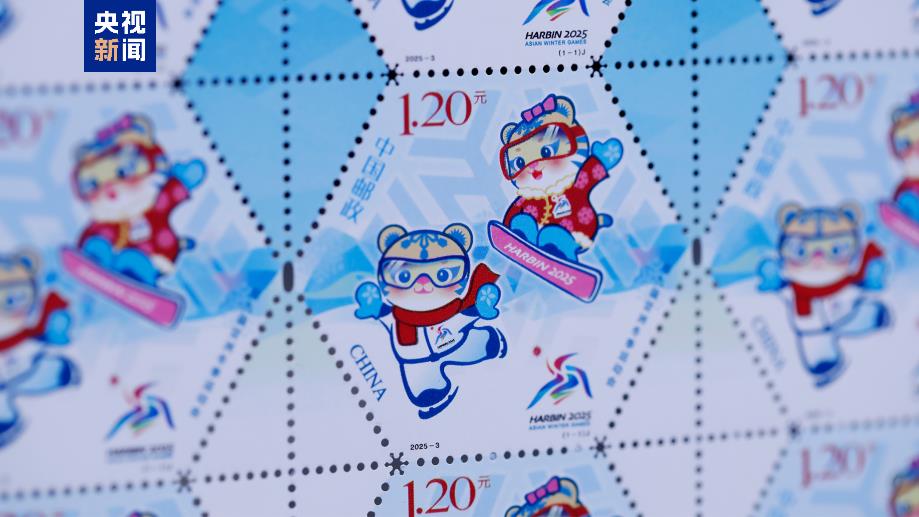 第九届亚洲冬季运动会纪念邮票发行:六边形构