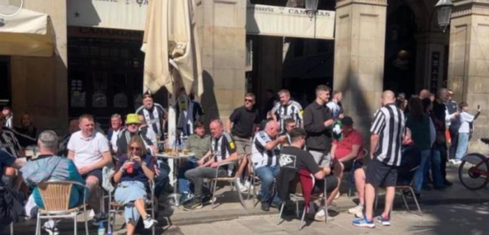 纽卡球迷大规模涌入巴塞罗那 欧冠赛前安保全面