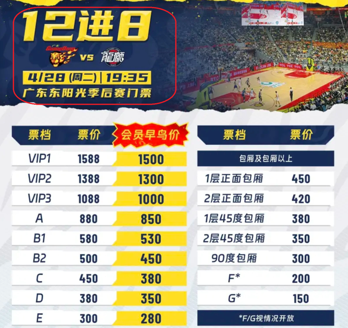 徐昕荣膺进步球员奖 广州队季后赛门票价格引热
